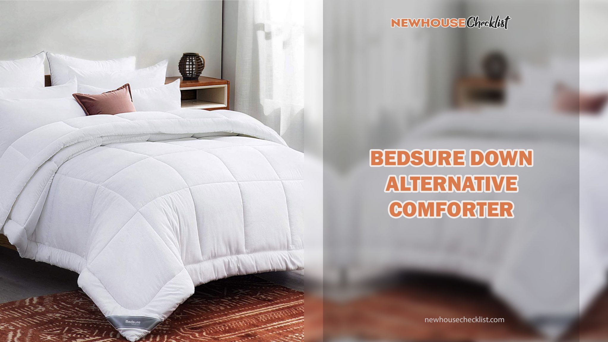 Best Soft Fluffy White Comforter Set Full, Queen, King, Twin, Twin XL