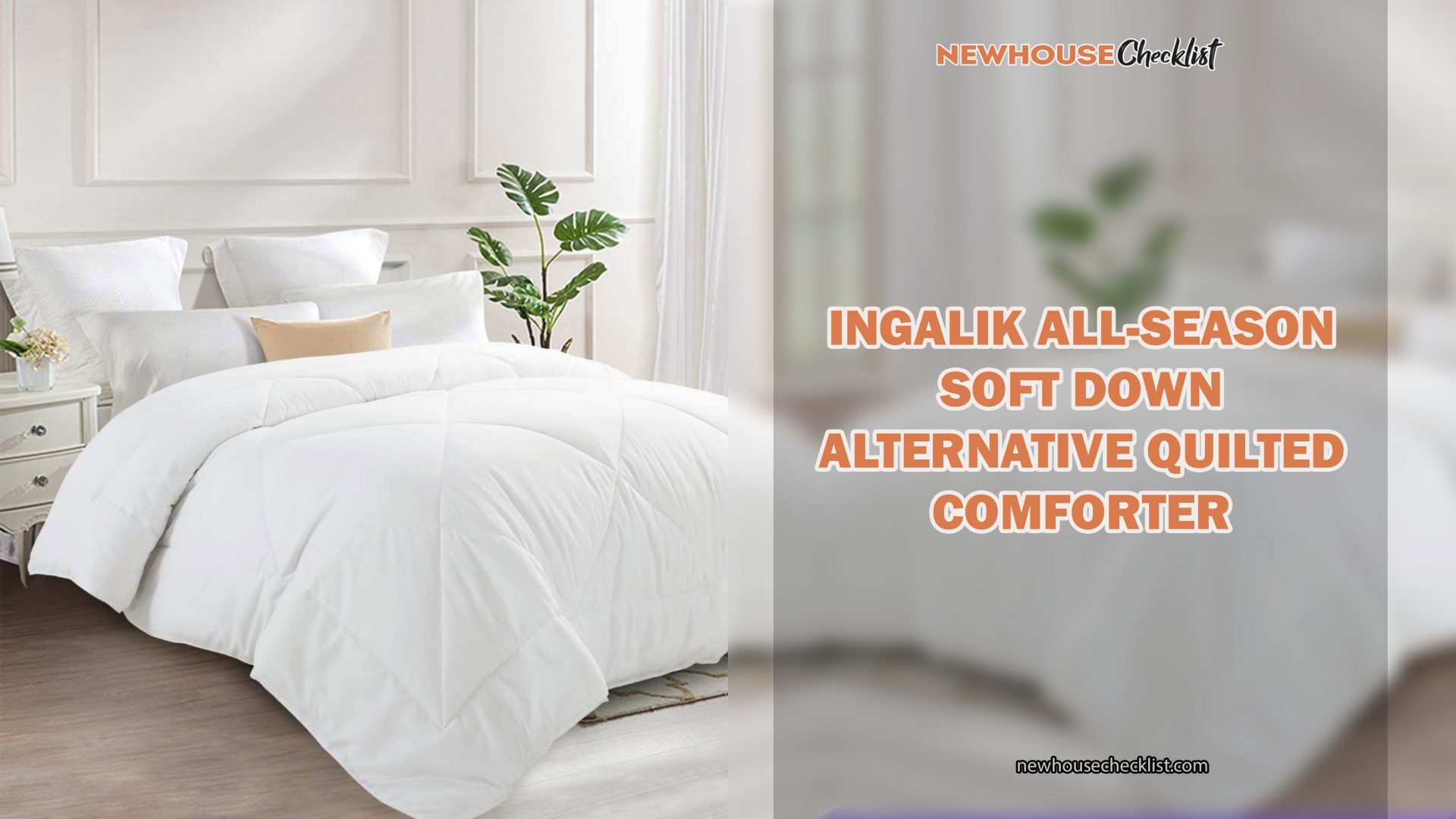 Best Soft Fluffy White Comforter Set Full, Queen, King, Twin, Twin XL